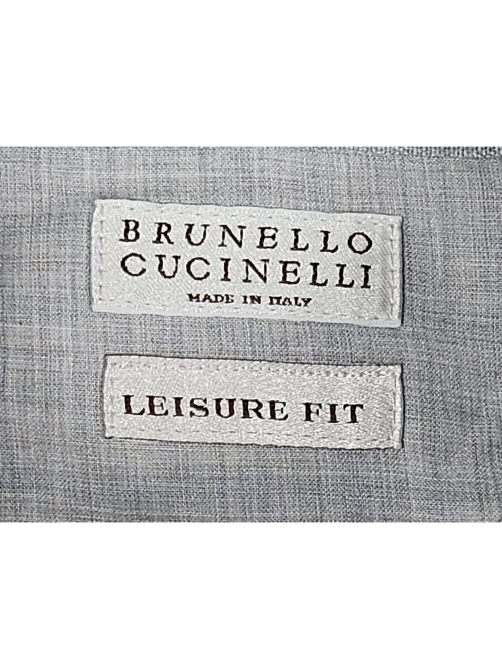 Brunello Cucinelli Mens Leisure Fit Dress Shirt Size XXXL Blue Micro Plaid Italy